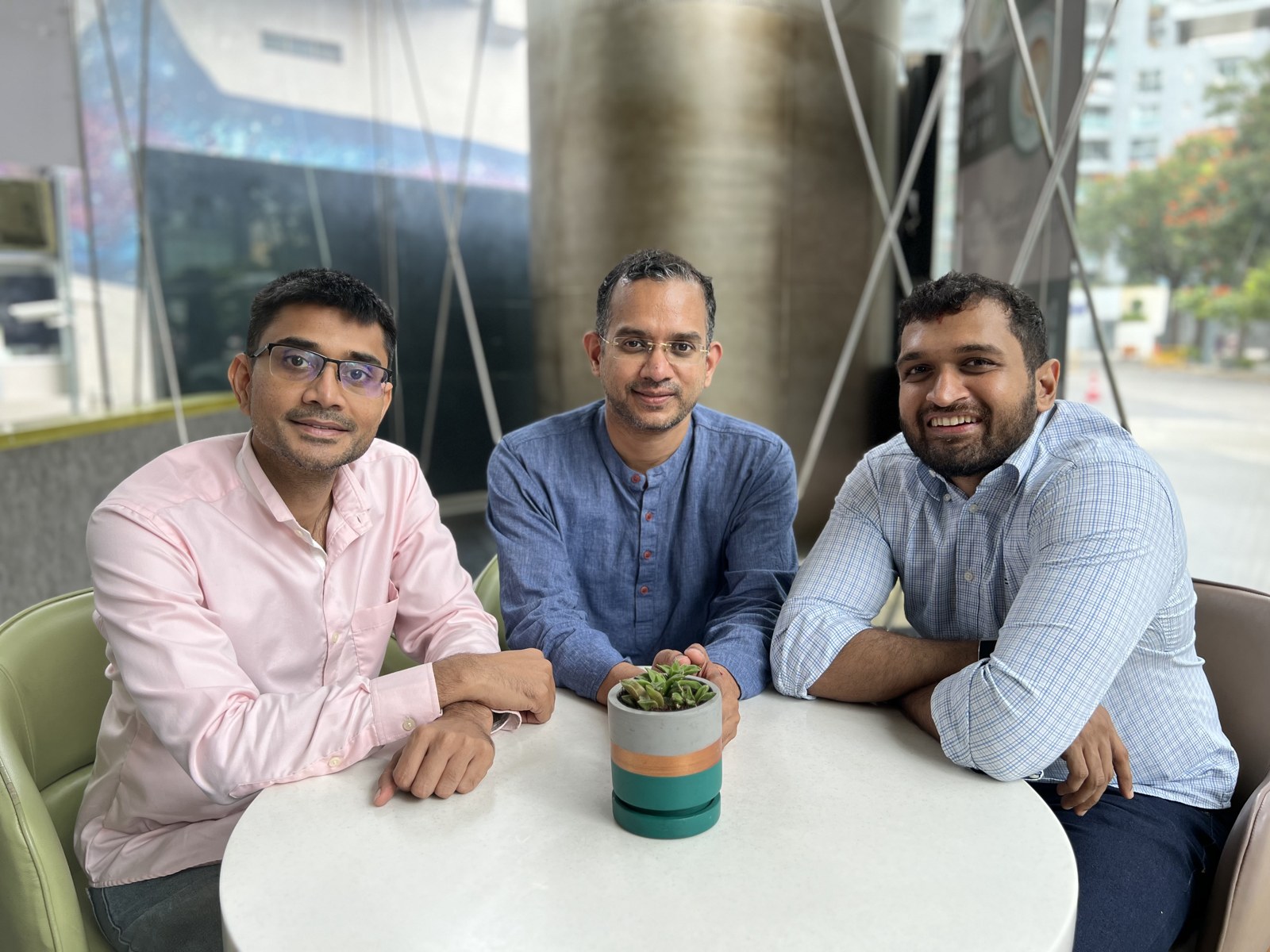 Pavan, Janardhan and Dilip, co-founders of Trozo